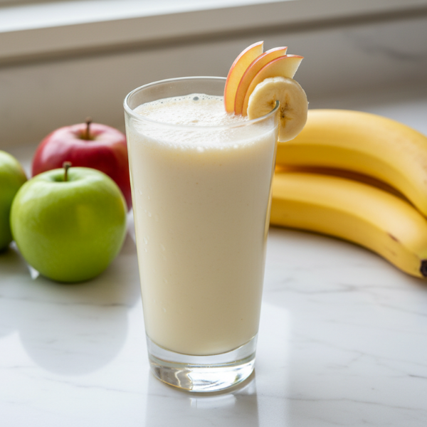 Apple + Banana Milk Shake / Smoothie